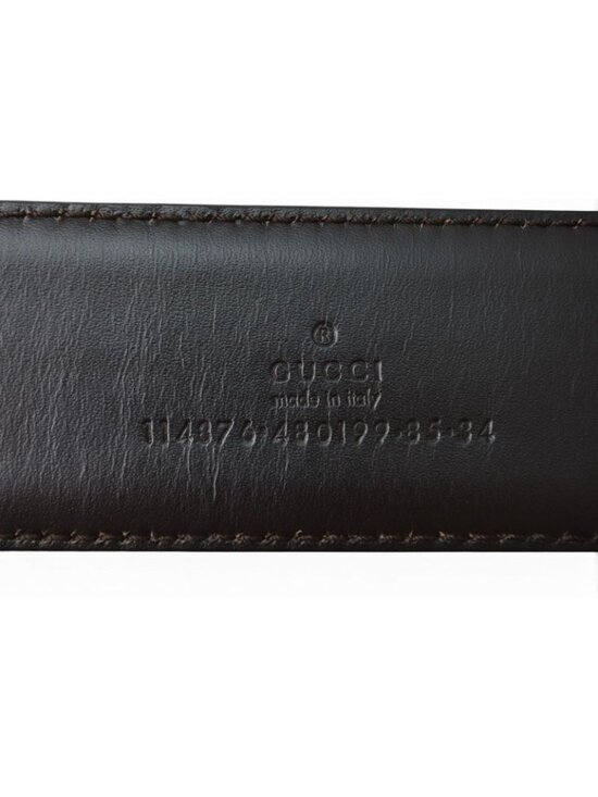 Gucci Belt GG Buckle Brown Beige 85 main image 8